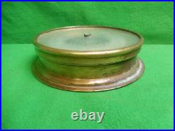 Vintage Antique Compass West Germany Brass Barometer in Wooden Box