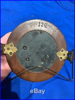 Vintage Antique German Barometer 120 A Meissner Wood Case Veranderlich Schon
