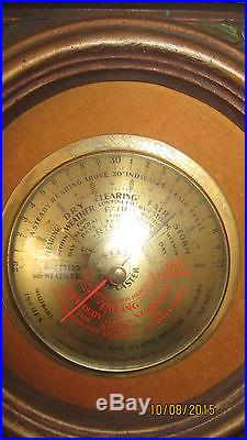 Vintage Antique Unique Victorian Selsi Company Barometer Thermometer Set Germany