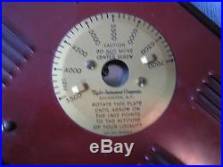 Vintage Art Deco Taylor Instrument Barometer Weather Station Bakelite desktop
