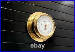 Vintage Authentic Reclaimed Ship Rain Change Fair Viking Compensated Barometer