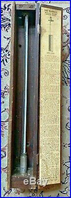 Vintage BURRELL Mercury Column Vacuum Gauge, LITTLE FALLS NY