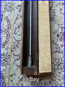 Vintage BURRELL Mercury Column Vacuum Gauge, LITTLE FALLS NY