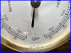 Vintage Barigo Ship Barometer German Weather Instrument Stormy & Fair Change Vintage Barigo Ship Barometer German Weather Instrument Stormy & Fair Change