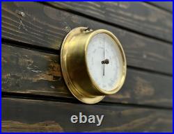 Vintage Barigo Ship Barometer German Weather Instrument Stormy & Fair Change Vintage Barigo Ship Barometer German Weather Instrument Stormy & Fair Change