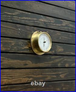 Vintage Barigo Ship Barometer German Weather Instrument Stormy & Fair Change