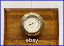 Vintage Barigo Ship Barometer Solid Brass, Made in Germany