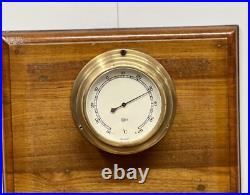 Vintage Barigo Ship Barometer Solid Brass, Made in Germany