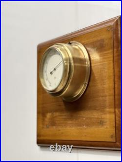 Vintage Barigo Ship Barometer Solid Brass, Made in Germany