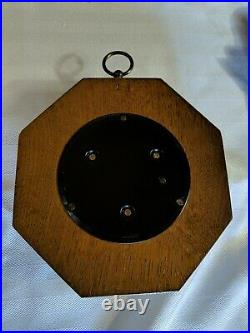 Vintage Barometer Germany, Octagon, Wood and Metal, #28