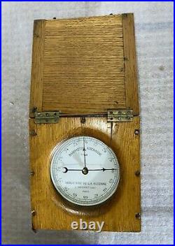 Vintage Barometer aneroide L. Maxant Ministere de la guerre Paris 1910 Works