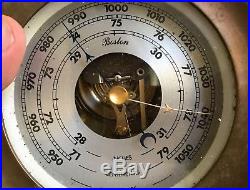 Vintage Brass Chelsea Ships Bell Clock Antique 6 ww1 ww2 Barometer