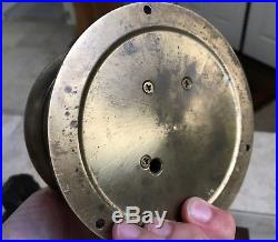 Vintage Brass Chelsea Ships Bell Clock Antique 6 ww1 ww2 Barometer