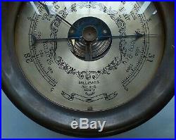 Vintage Brass Maritime Steamship Nautical Ship Precision Barometer