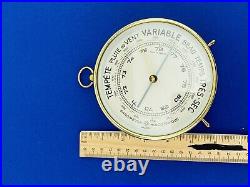 Vintage French Brass Cased Barometer, by Phbn (Pertuis Hulot Bourgeois Naudet)