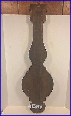 Vintage French Rosewood Inlaid Banjo Weather Station by Francis Guerault 1935