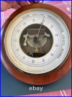 Vintage German Barometer Sturmisch Regen Veranderlich Schon Wetter On Face