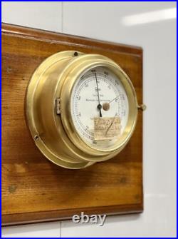 Vintage German Brass Barometer Barigo Baumuster Marine Ship Weather Antique Vintage German Brass Barometer Barigo Baumuster Marine Ship Weather Antique