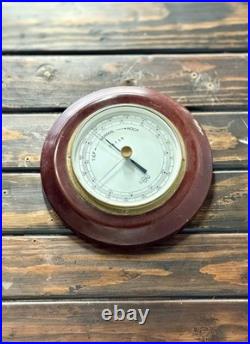 Vintage German Made Barometer Maritime Retro Wall Ship Weather Instrument Sundo
