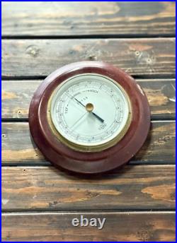 Vintage German Marine Barometer Retro Minimalist Stage Weather Instrument Sundo