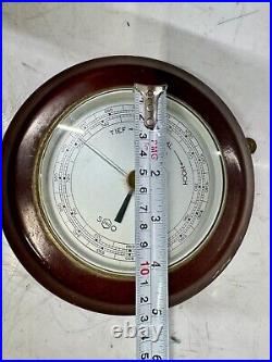 Vintage German Marine Barometer Retro Minimalist Stage Weather Instrument Sundo
