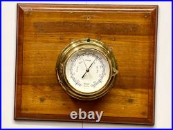 Vintage HANSEATIC HAMBURG Barometer Germany Scientific Nautical Instrument