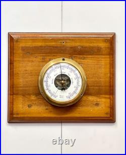 Vintage Hanseatic Hamburg Marine Barometer Tracks Stormy Rain and Fair Condition