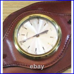 Vintage Leather Case 2 Dial Made In Germany Barometer-yermometer Very Stylish