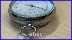 Vintage Lufft No. 62478 Compens Pocket Barometer Altimeter Original Case Germany