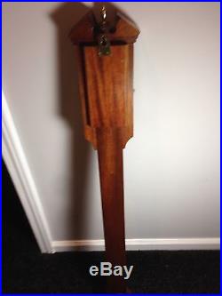 Vintage Mahogany Satinwood Inlayed Yard Stick Barometer Comitti Holborn London