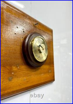 Vintage Marine Atmospheric Pressure Barometer German Nautical Wall Instrument