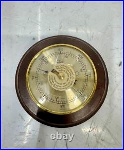 Vintage Marine Atmospheric Pressure Barometer German Nautical Wall Instrument