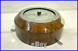 Vintage Marine Nautical Wooden Ship Mbar Berometer 100% Original