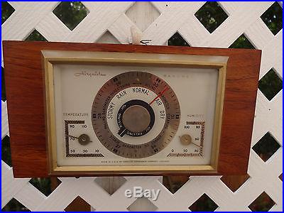 Vintage Mid Century Airguide Barometer Weather Station