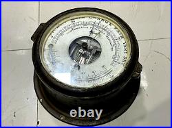 Vintage Old Antique Marine Ship Nautical Weather Celisius Germany Barometer