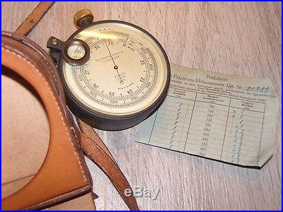 Vintage POCKET Surveying Aneroid Compersated Stanley London 2279 England RARE