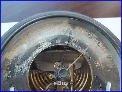 Vintage Paul Naudet Barometer and Fahrenheit Thermometer Made in France