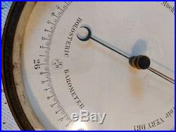Vintage Paul Naudet Holosteric Barometer Brass