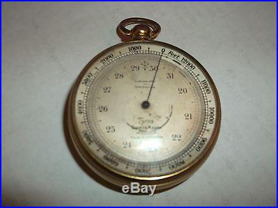 Vintage Pocket Barometer, Short & Mason London Tycos