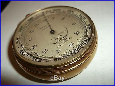 Vintage Pocket Barometer, Short & Mason London Tycos