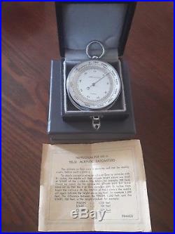 Vintage Selsi pocket Compensated Altimeter Barometer France