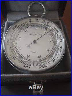 Vintage Selsi pocket Compensated Altimeter Barometer France