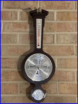 Vintage Short & Mason 21 Wood Stormoscope Barometer Thermometer Hydrometer