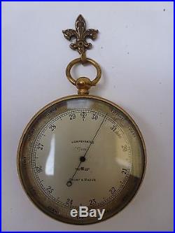 Vintage Short & Mason Compensated Tycos Pocket Barometer