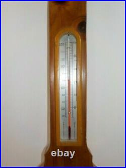 Vintage Shortland Smith England Classic Barometer Weather Station Thermometer