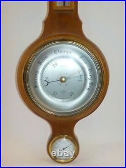 Vintage Shortland Smith England Classic Barometer Weather Station Thermometer