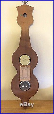 Vintage Shortland Smiths Brothers Banjo Barometer And Clock