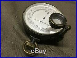 Vintage, Surveying Aneroid Compensated Barometer & Magnifying Lens