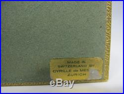 Vintage Swedish Blown Glass Hand Barometer w Cyrille de Mestral English Box yqz