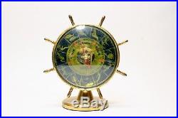 Vintage Unusual Weatherite German Zodiac Ships Wheel Barometer Germany 1930's